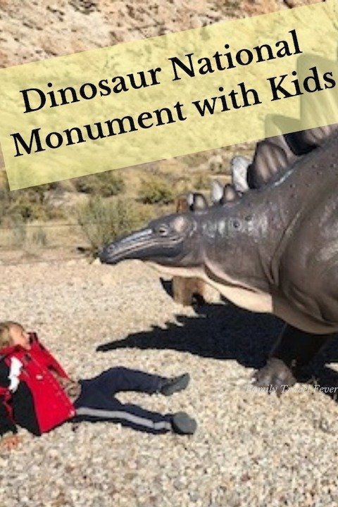 Our camping trip tp Dinosaur National Monument visitor center and quarry with kids 