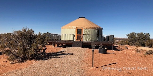 Yurt at Dead Horse State Park campground  near camping Canyonlands, Arches and Moab