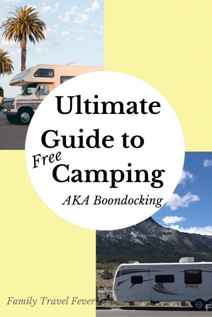 Everything about boondocking.  What is boondocking, dry camping or wild camping? Where to find free boondocking sites. How to stay safe.  How to find campsites every time. 