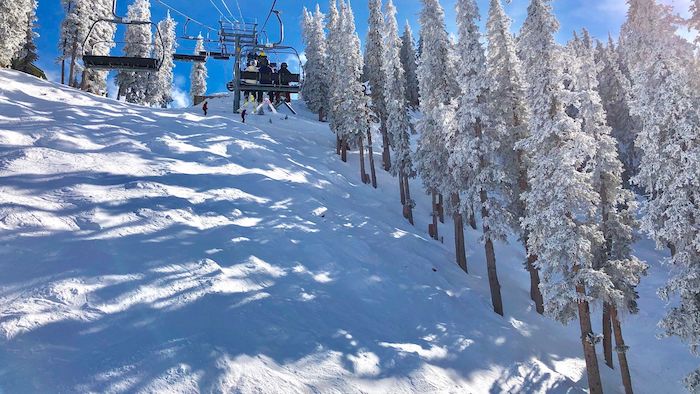 TAOS, New Mexico RV winter destination  Taos Valley Skiing photo credit from Canva by Alexandra D. Urban