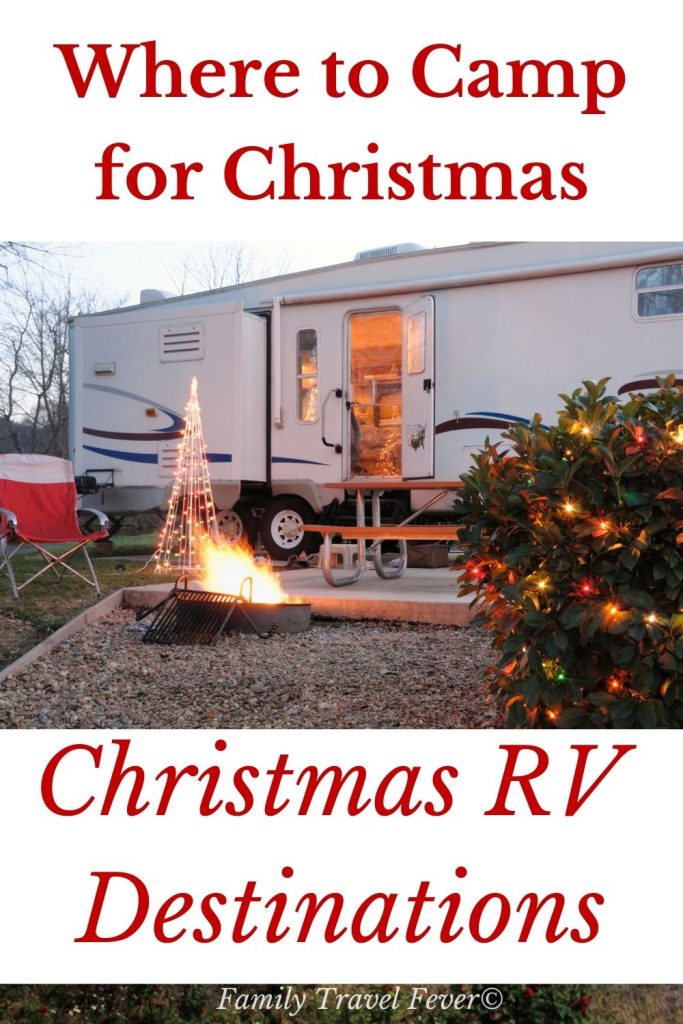 Best places to camp for Christmas. Warm up by the beach or stay in the snow for the holiday. Where to camp for Christmas and campgrounds that have holiday events.