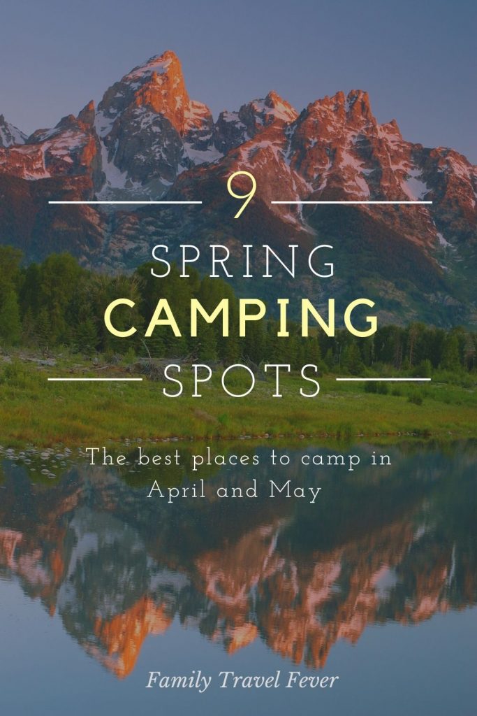 Here are spring break camping destinations across the US.  Including the cities, national parks and Disney.  The bets places to camp for April  and May