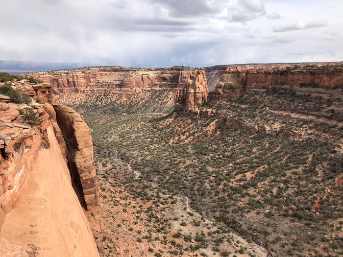 A great view from the Canyon Rim Trail that takes you to see the views while literally walking on the edge of the canyon rim.