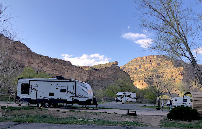 James M Robb Island Acres campground in Grand Junction