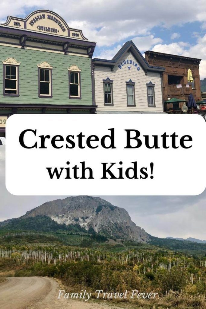 Pinterest image of Things to do in Crested Butte, Colorado with Kebler Pass View and Town front