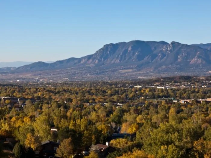 A view of Cheyenne Mountain of Norad in Colorado Springs