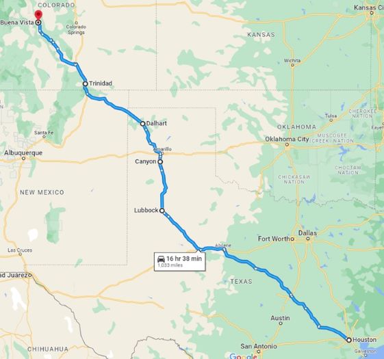 road trip from texas to colorado
