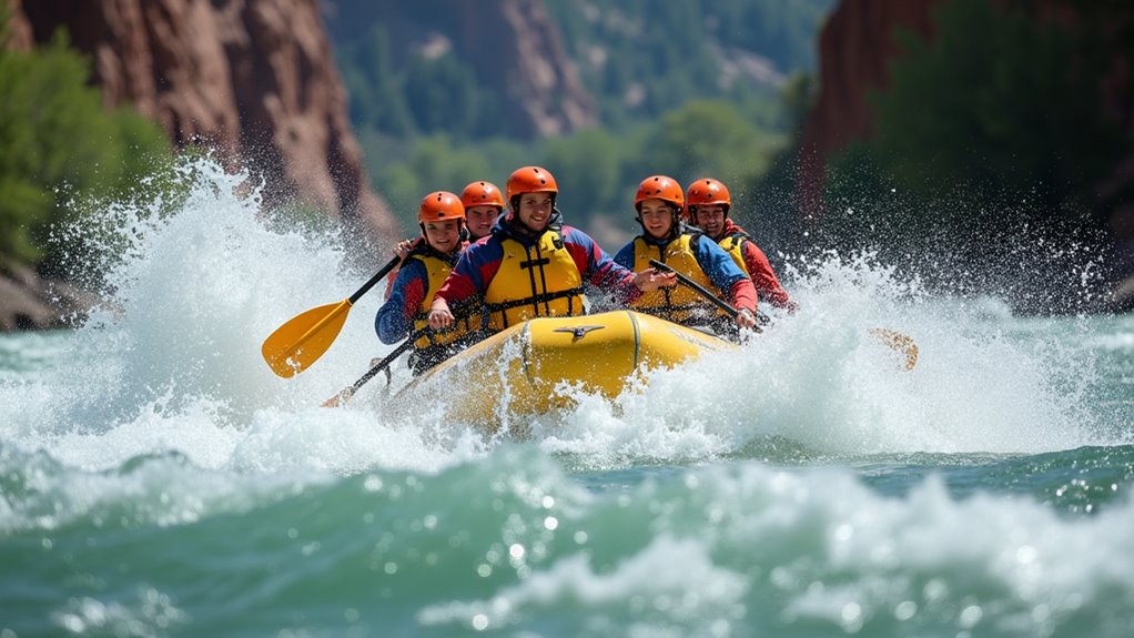 adventurous rafting and kayaking