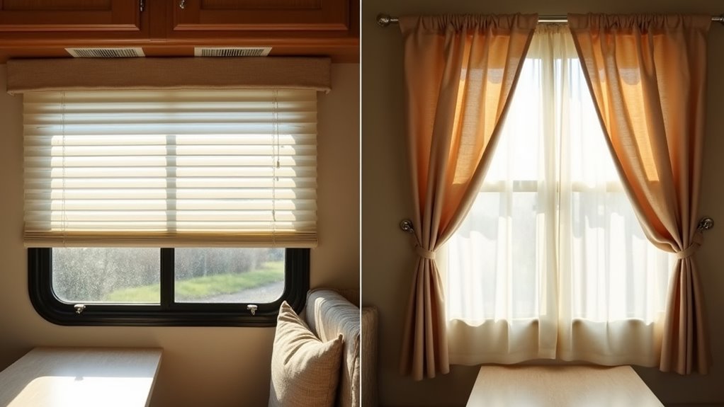 blinds or curtains choice