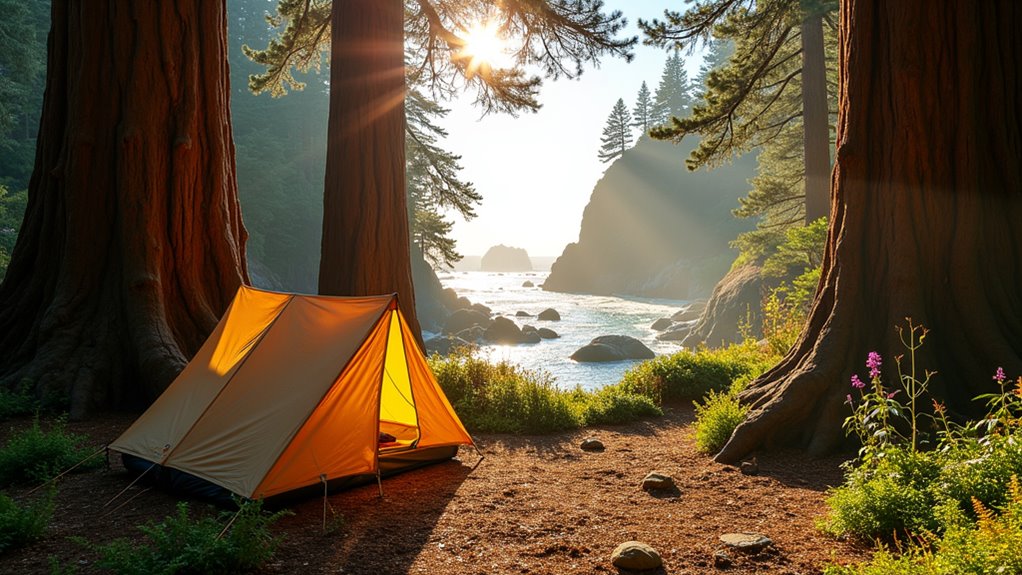 budget camping in nature