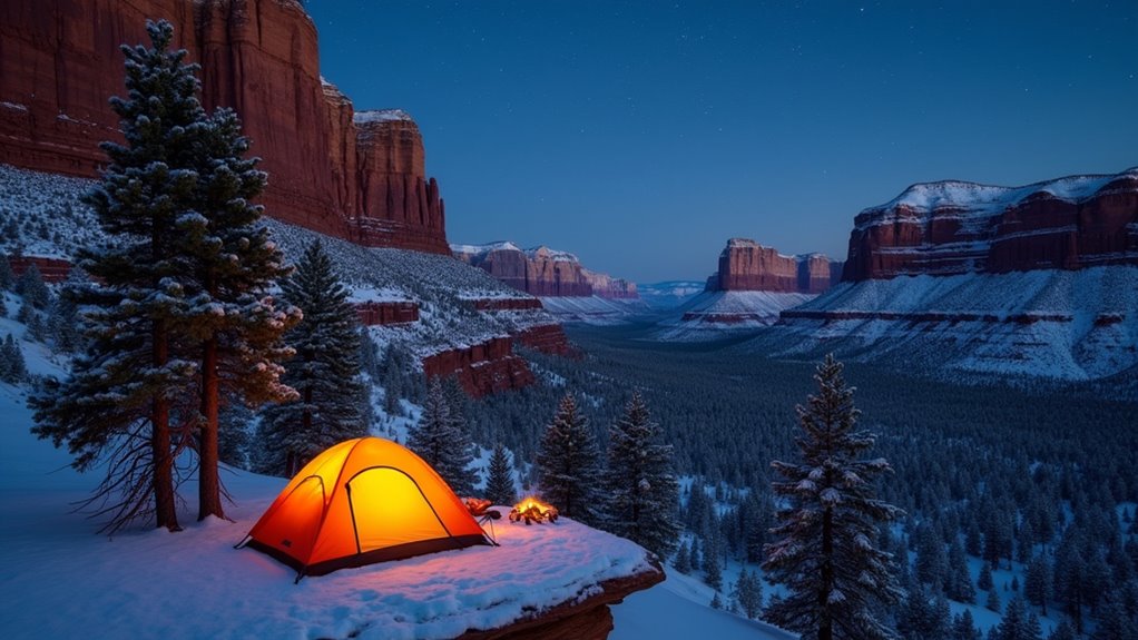 budget camping in wilderness