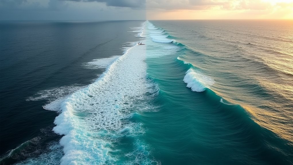 calm waters in ocean