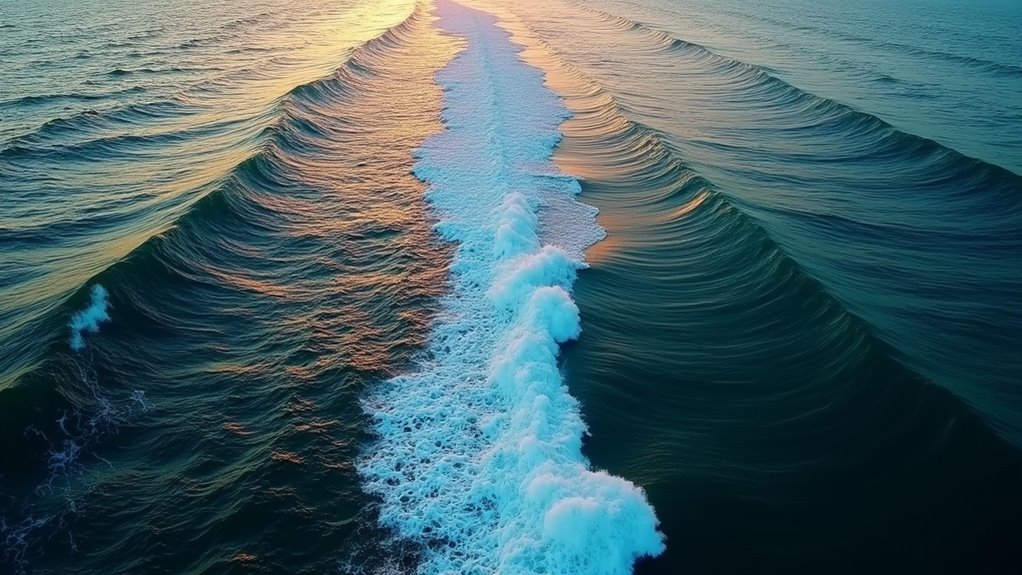calmness of atlantic vs pacific