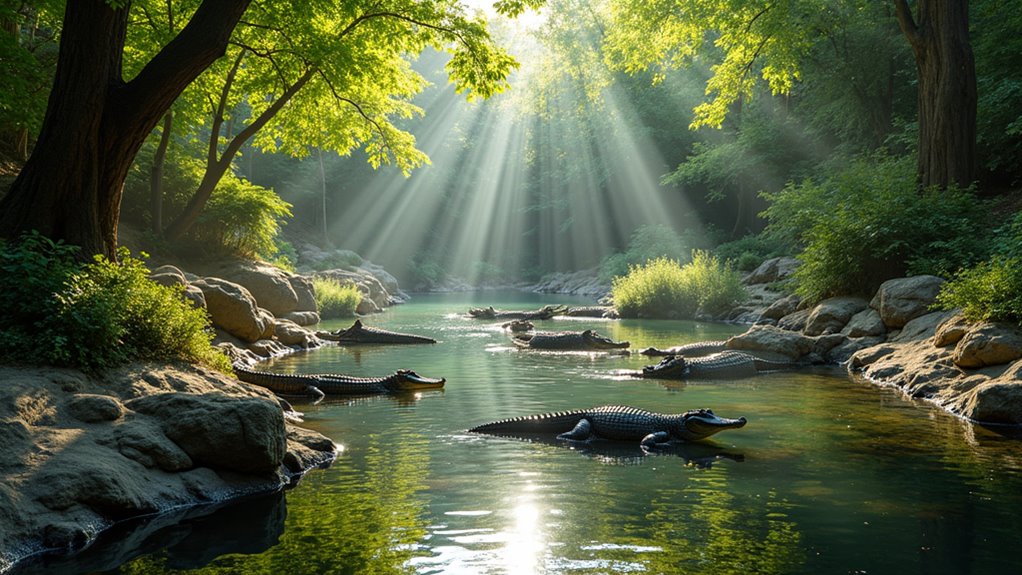 captive alligators thrive here