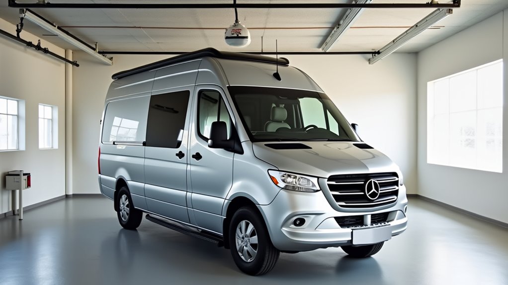 class b van garage fit
