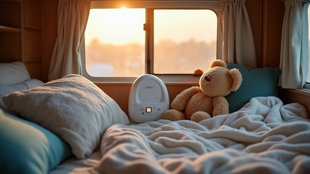 comfortable rv sleep setup