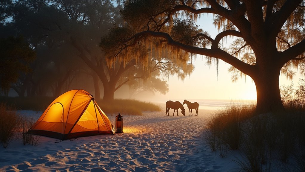 cumberland island wild horse camping