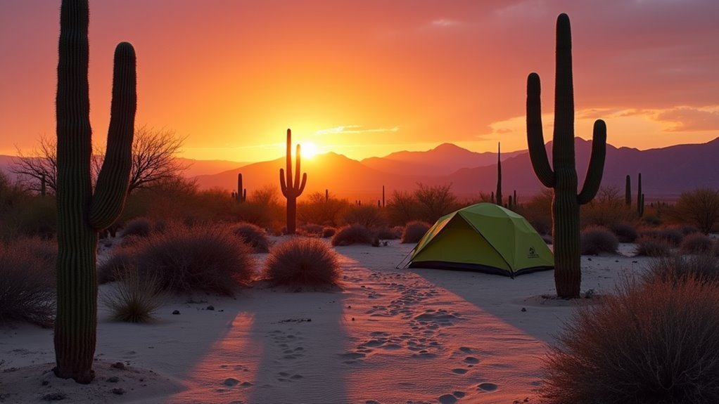 desert camping and exploration