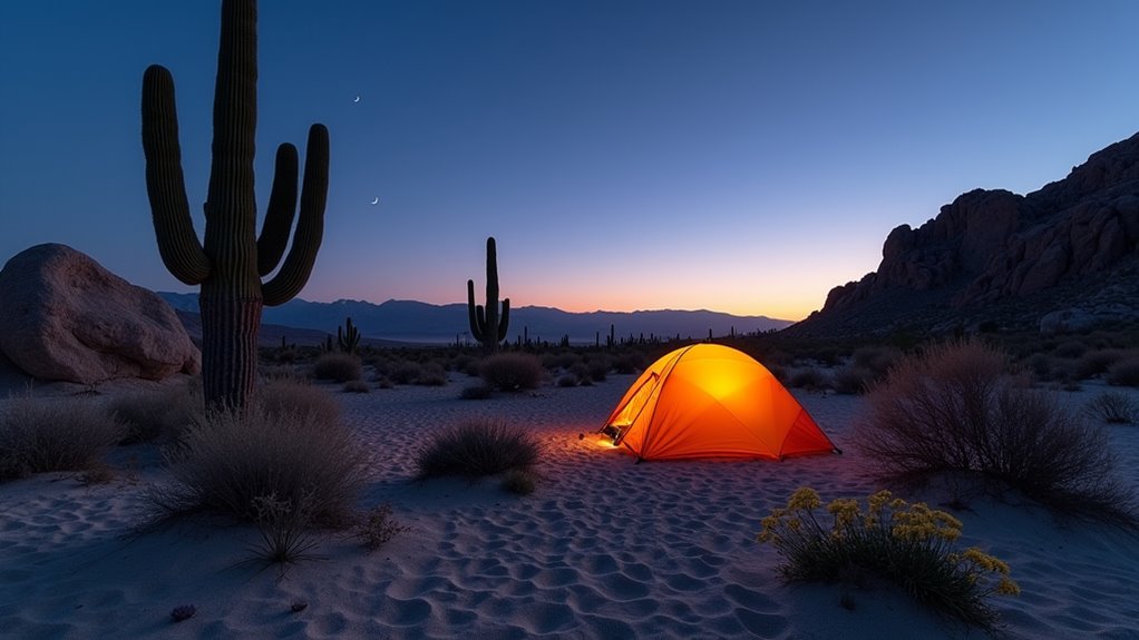 desert camping wildflower experience