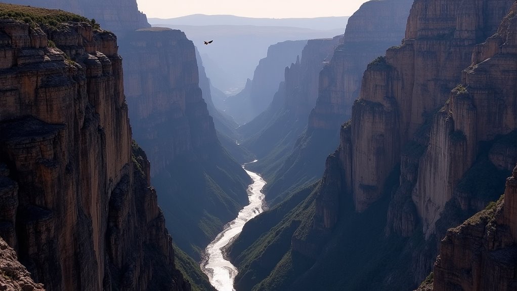 dramatic cliffs and formations