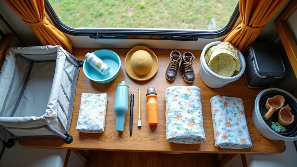 essential baby camping gear