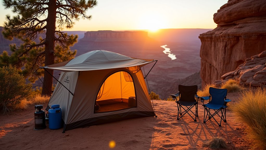essential camping amenities provided