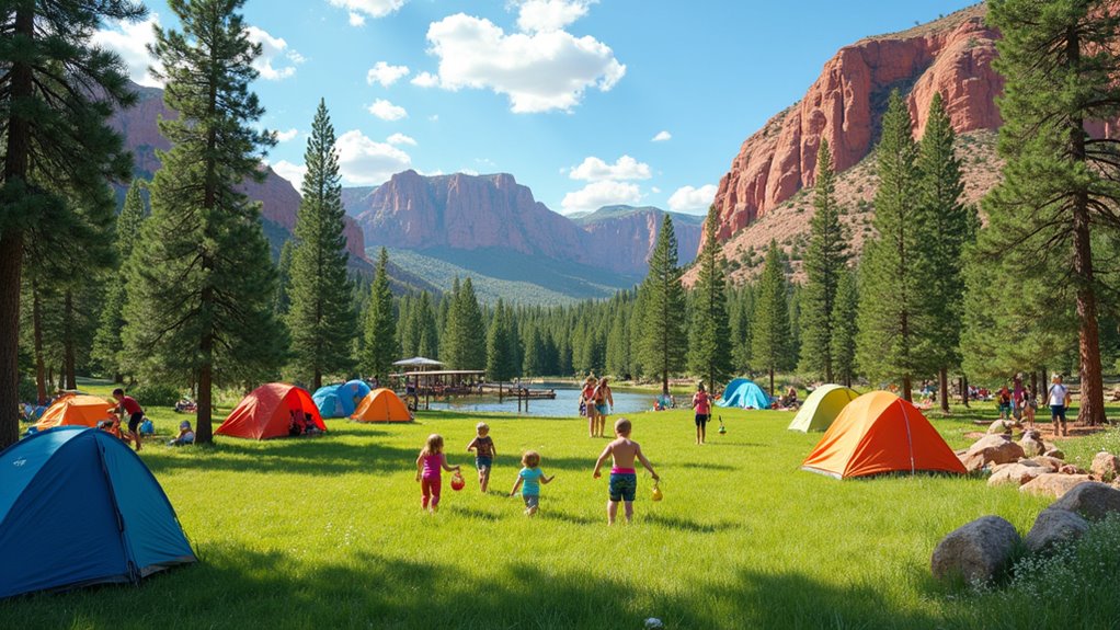 family campsites with activities