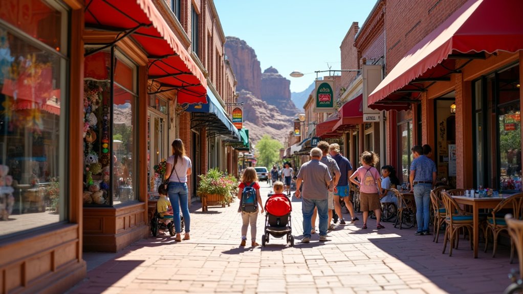 family friendly downtown shopping