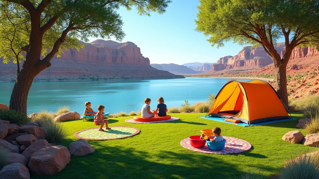 family friendly lake camping amenities