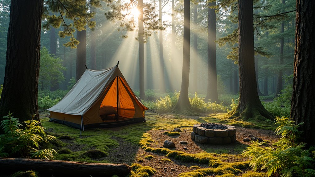 free primitive backpacking camping