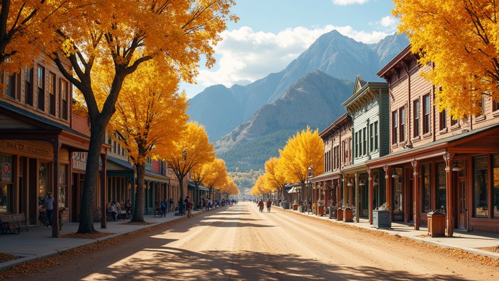 historic victorian shopping street