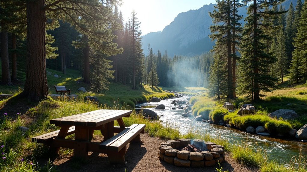 intimate camping near lake