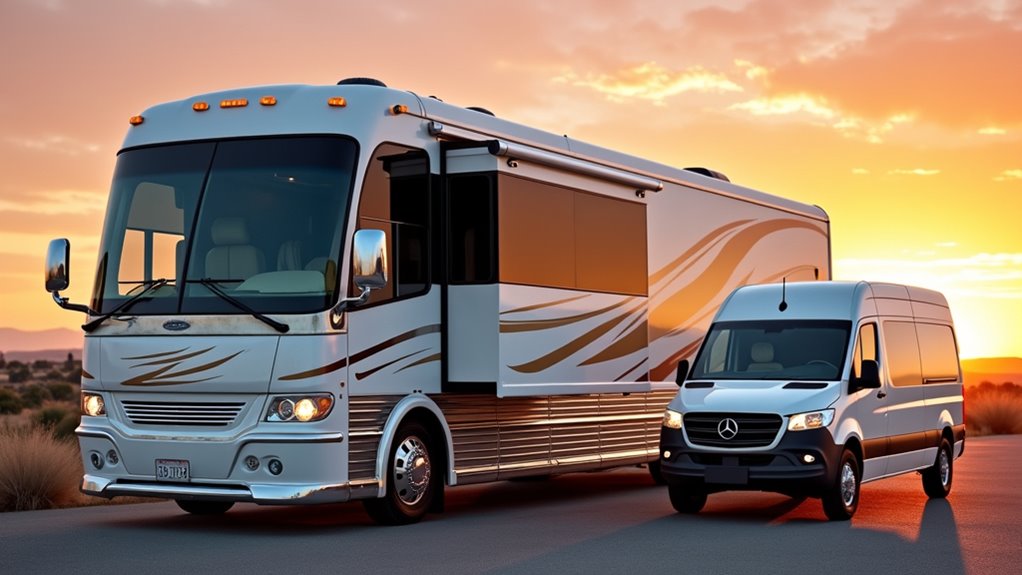 luxury rv rental prices