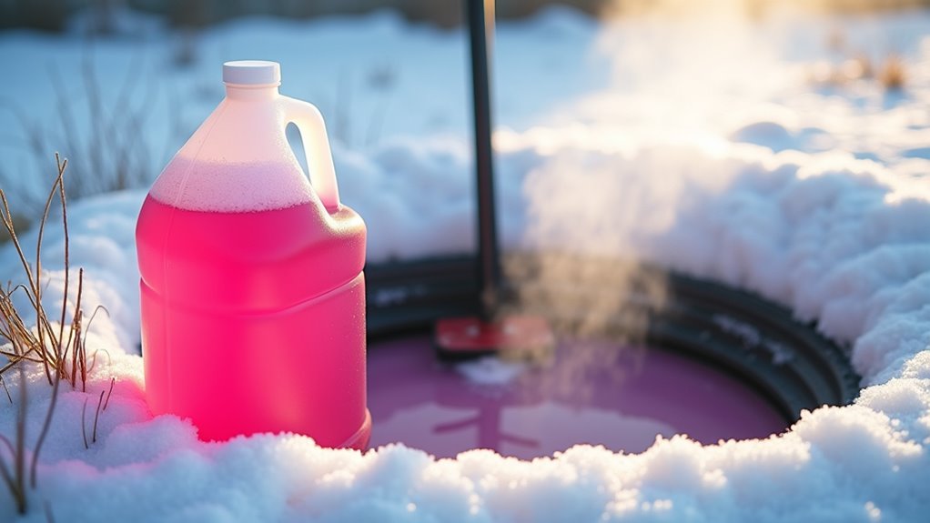 proper antifreeze septic usage