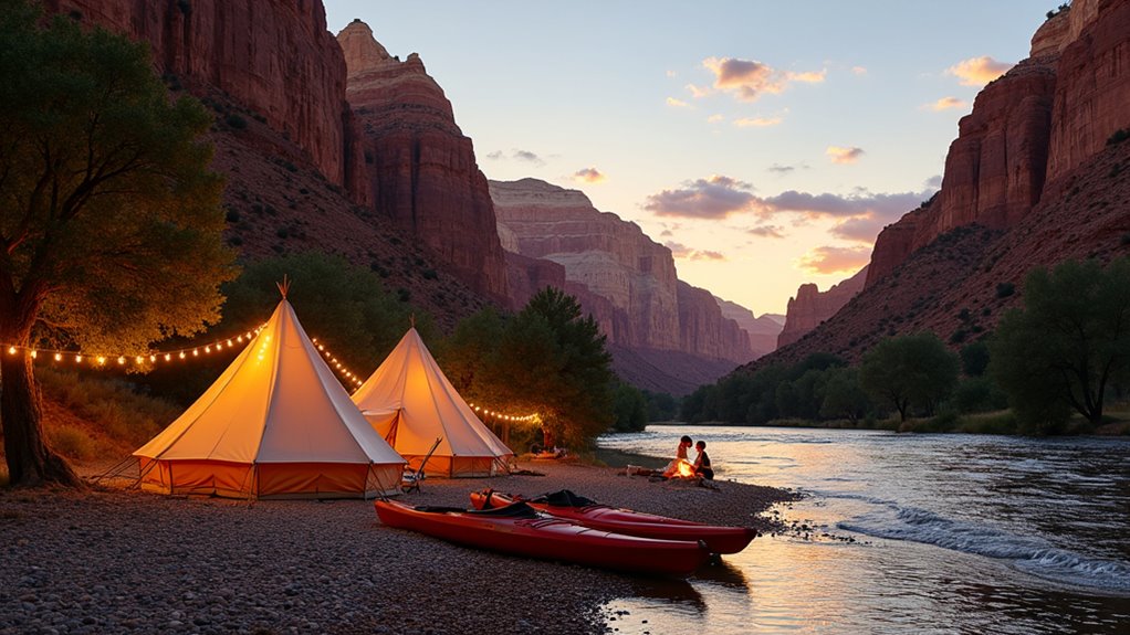 riverside camping with comfort