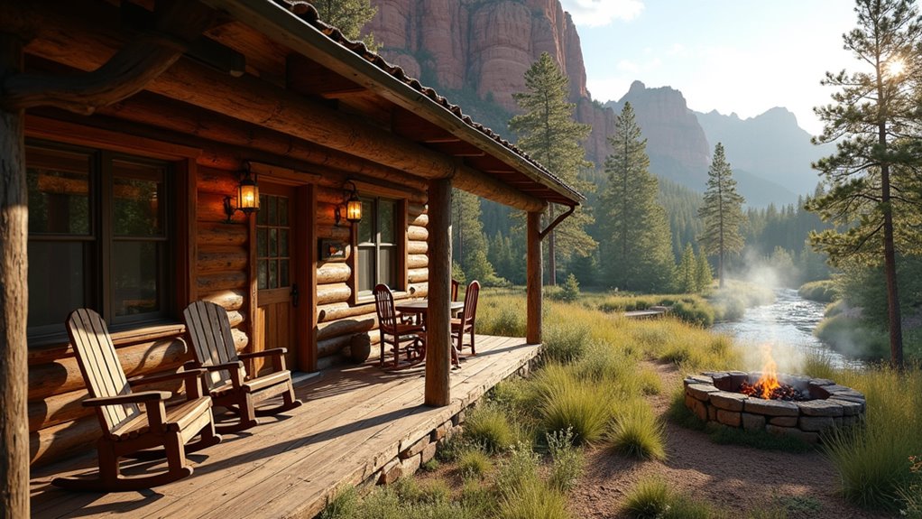 rustic cabin modern amenities