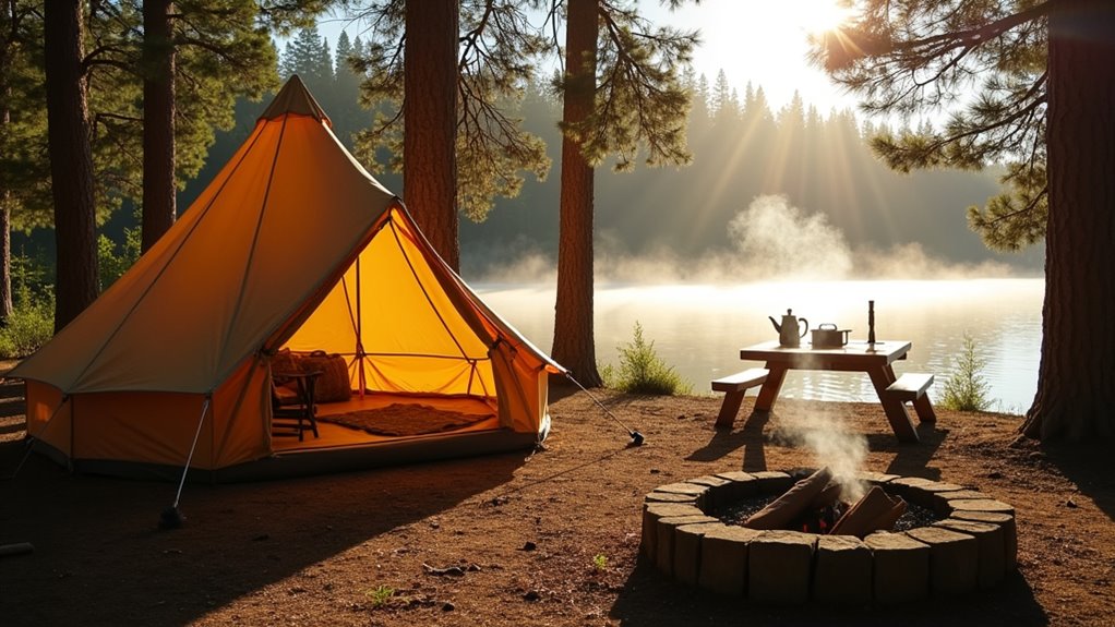 rustic comfort in nature