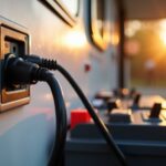 rv battery necessity when plugged