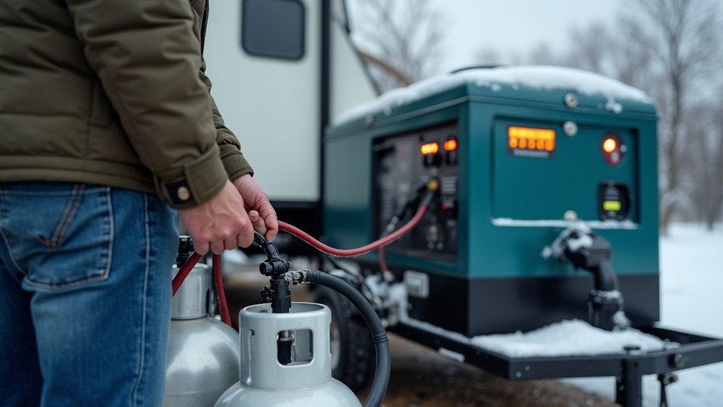 rv generator furnace operation