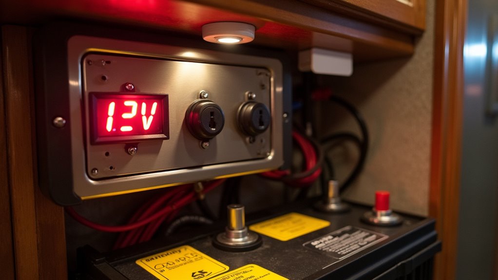 rv outlets and battery