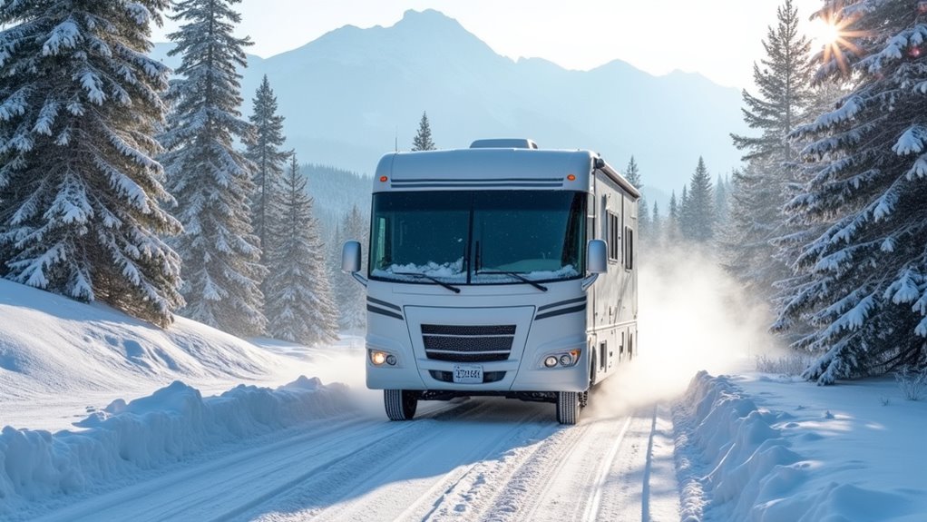 rv snow driving safety