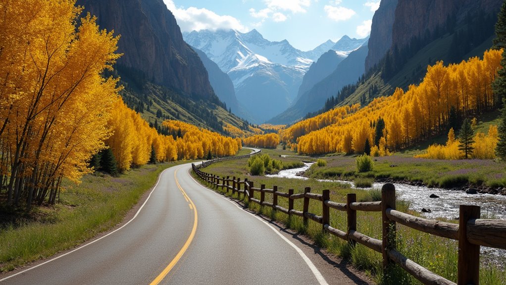 scenic drive through colorado