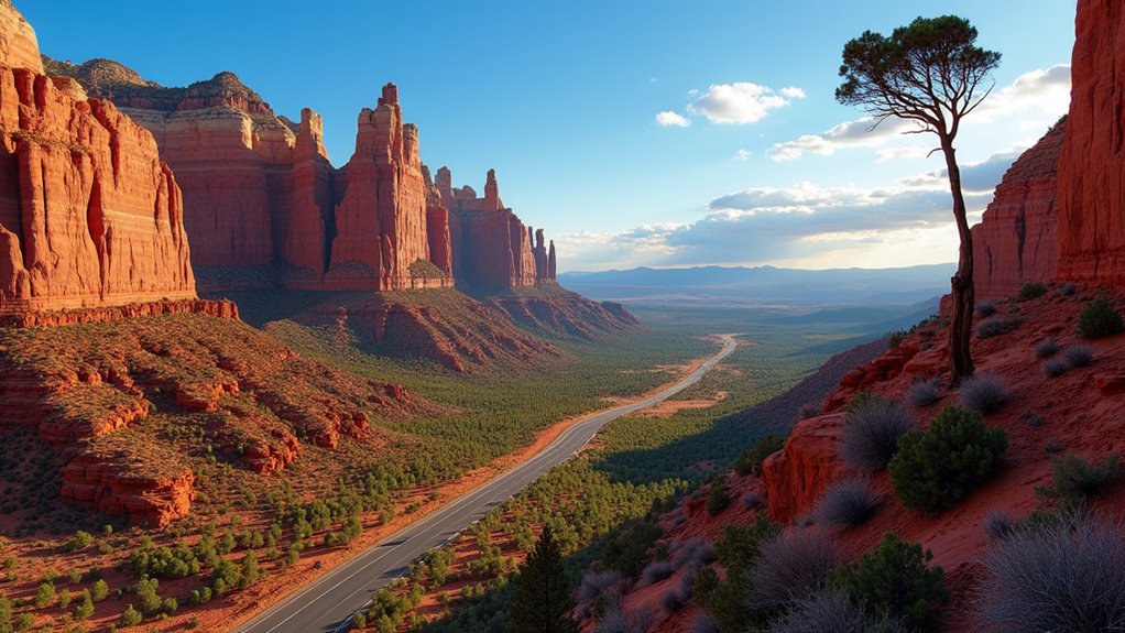 scenic red rock drive