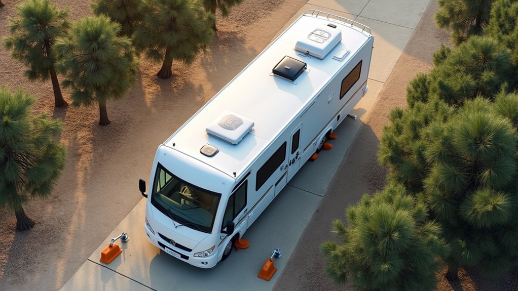 secure rv in high winds