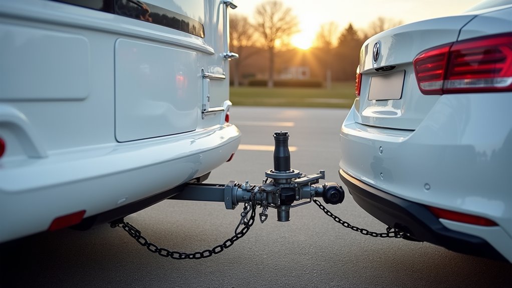 secure towing safety equipment