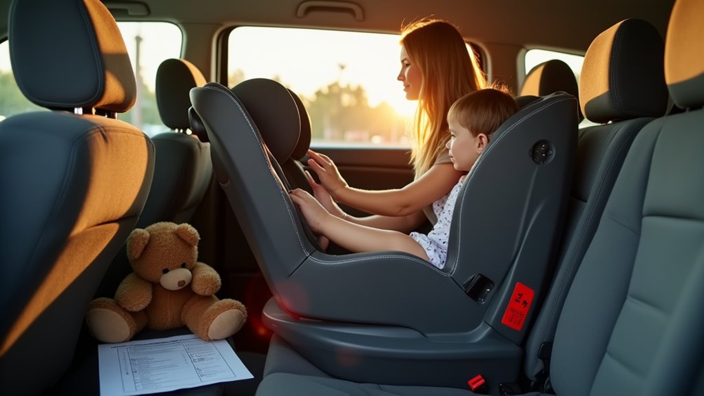 securely install car seat