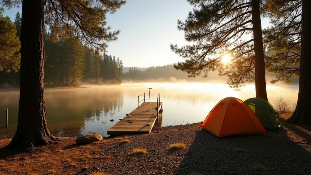 serene boat accessible camping experience