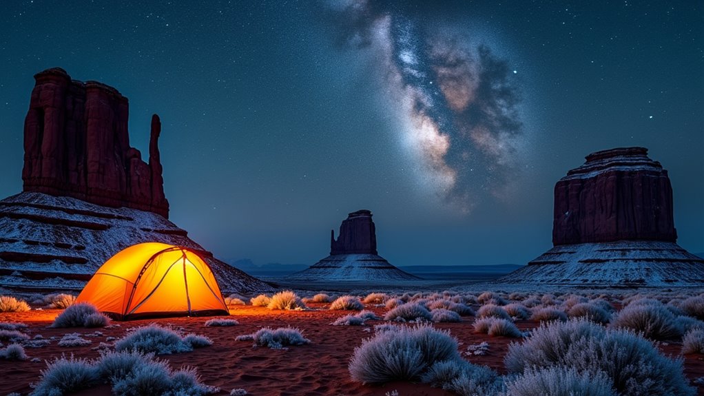 serene winter stargazing experience