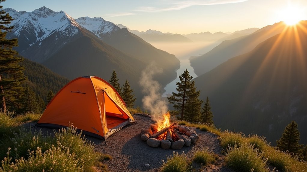 spring camping destinations map