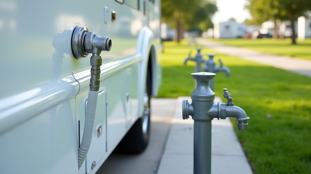 standard rv hookup layout